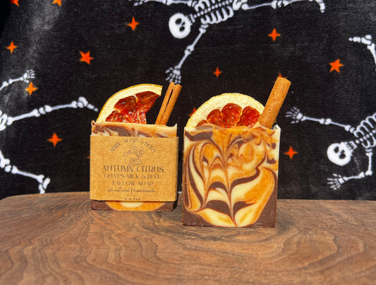 Autumn Citrus Goat Milk Soap Bar