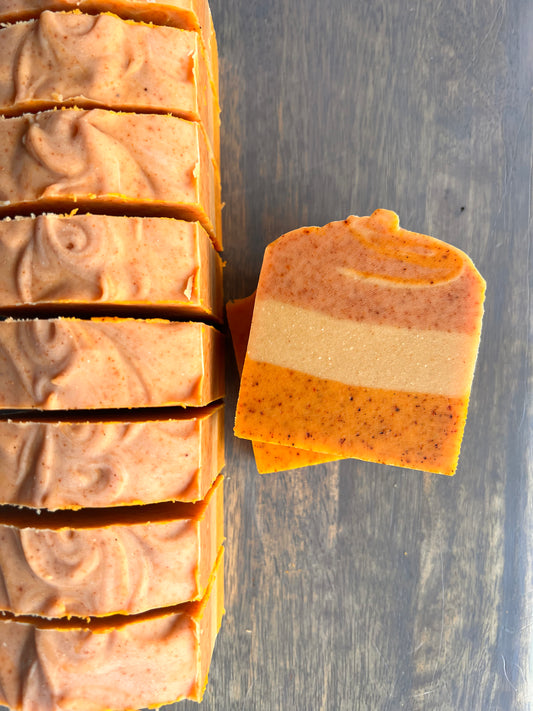 Orange Turmeric Goat's Milk & Beef Tallow Soap Bar